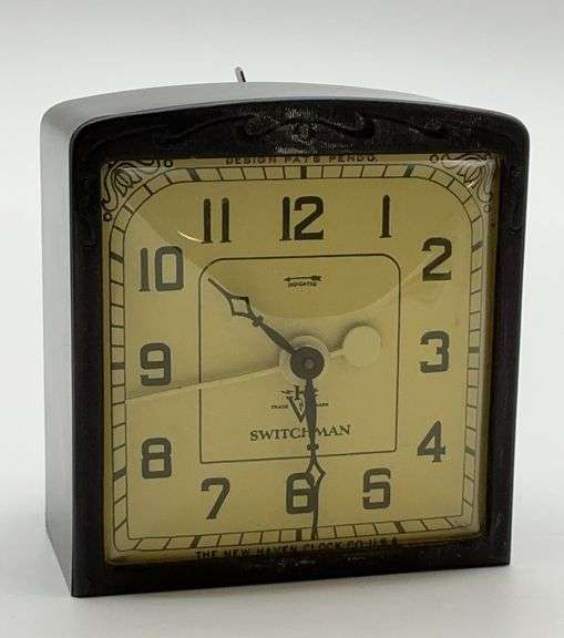 New Haven Clock Co. Switchman Clock - R.V. MFG. Co. image