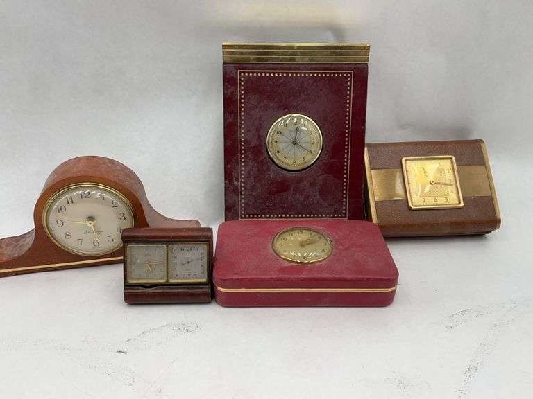 Group of Assorted Clocks: Seth Thomas Mantelette, Farrington, and More image