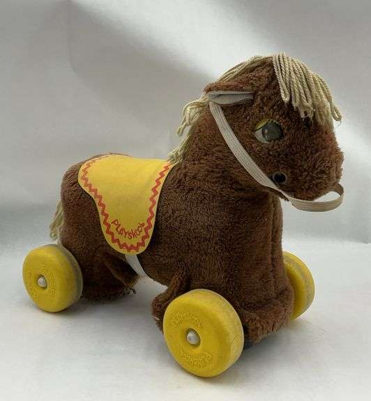 Playskool Pal Horse Plush Pull Toy with Wheels image
