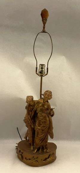 Figural Table Lamp with Gold Finish image