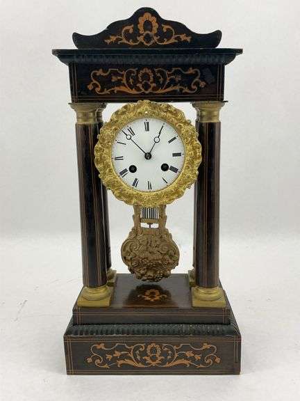 Wooden Mantel Clock with Pendulum image