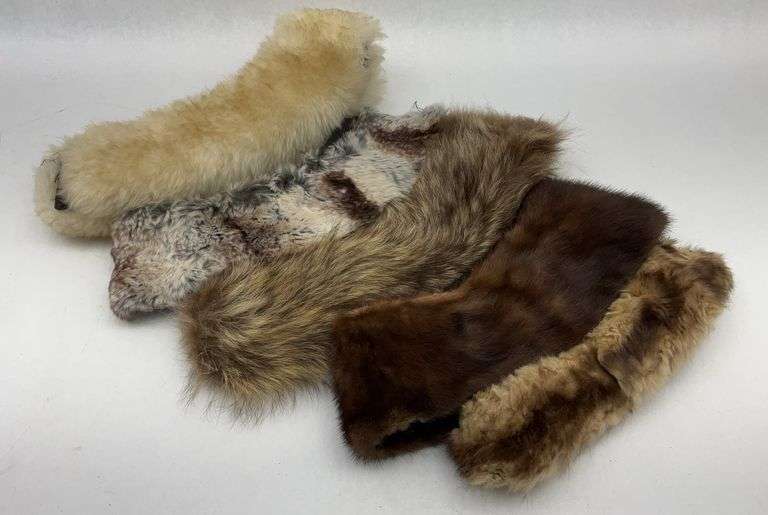 Assorted Vintage Fur Collars - Various Styles image