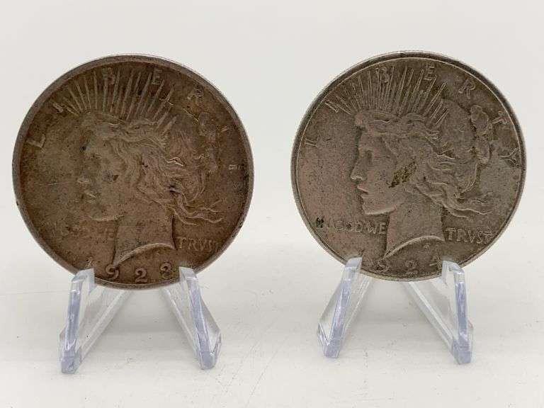 1923 & 1924-S Peace Silver Dollars image