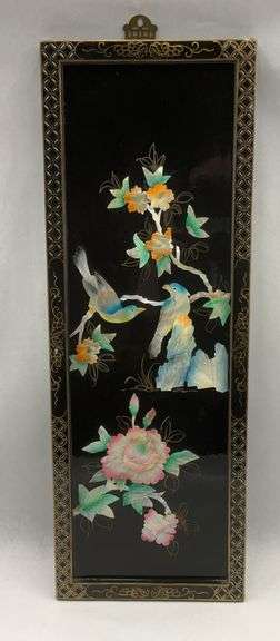 Oriental Wall Hanging with Floral and Bird Motif image