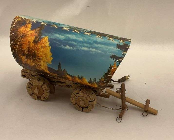 Decorative Covered Wagon Table Lamp image