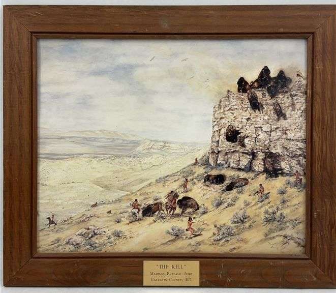 "The Kill", Madison Buffalo Jump in Gallatin County, Montana by BJ Haskell image