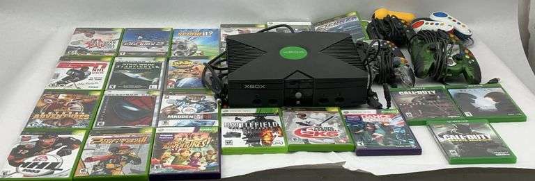 Xbox Console Lot with Games and Controllers image