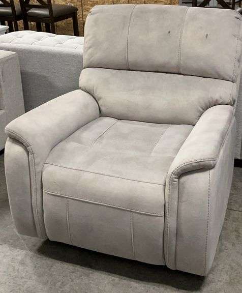 Contemporary Light Gray Recliner image