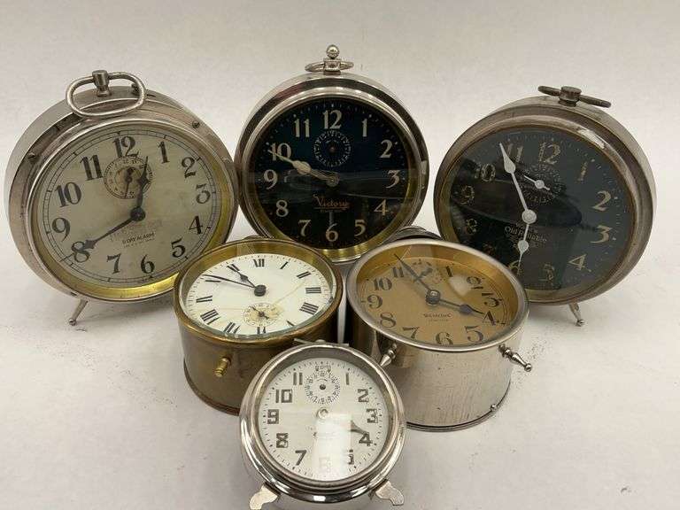 Variety of Desktop Clocks, "Victory", "Westclox", More - Untested image