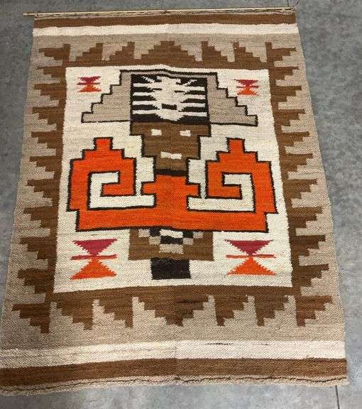 Woven Rug with Native American Inspired Design image