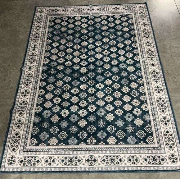 Wyatt & Ash Machine Washable Area Rug - Floral Pattern 5x8 image