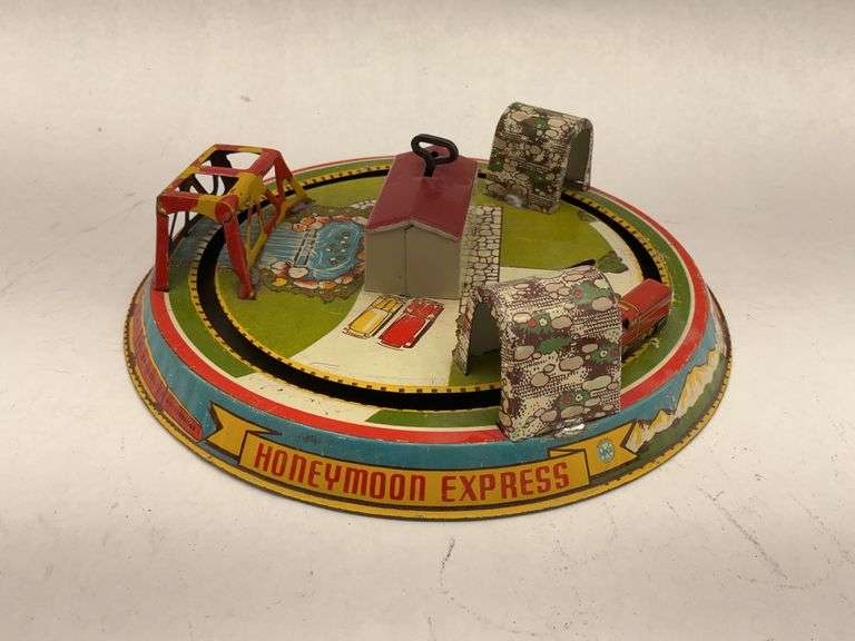 Honeymoon Express Tin Wind Up Toy Train image
