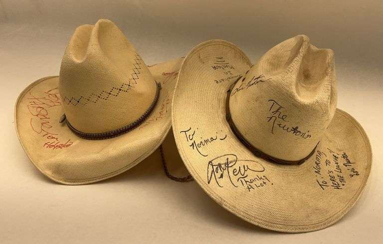 Signed Cowboy Hats - The Newton's, Tom Holyska and More image
