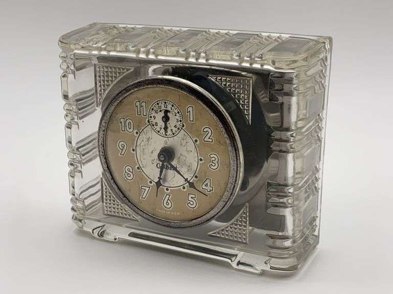 Gilbert Glass Cased Alarm Clock - Made in USA image