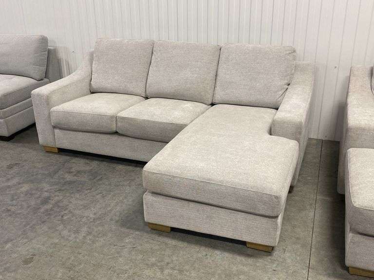 Light Grey Sofa w/Reversible Chaise