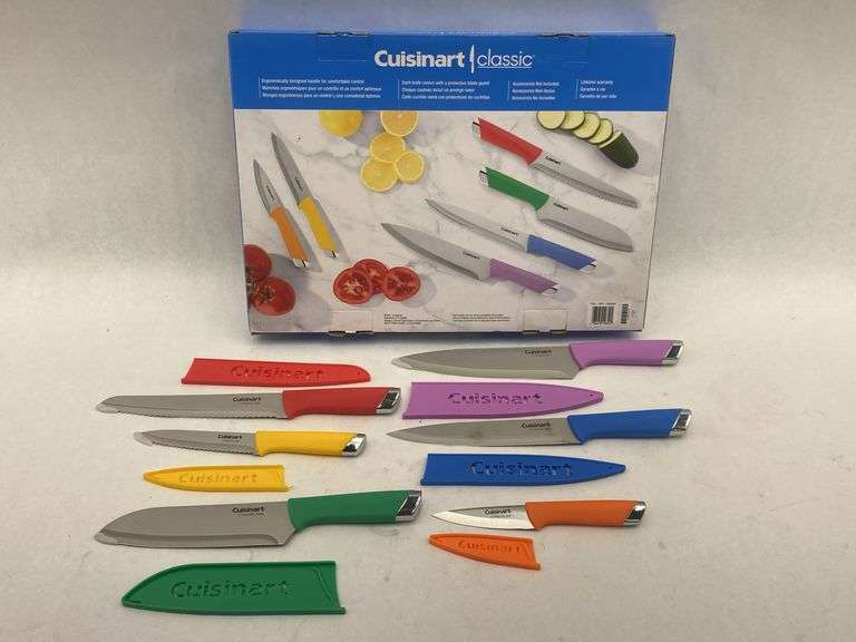 Cuisinart Classic 6-Piece Colorful Knife Set with Blade Guards