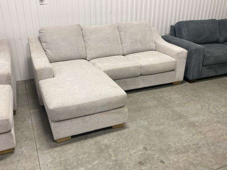 Light Grey Sofa w/Reversible Chaise