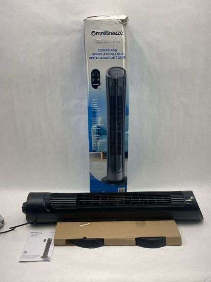 OmniBreeze Tower Fan with Remote Control