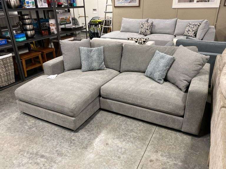 Henredon Feather Blend Sectional Sofa with Chaise