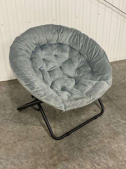Urban Lounge Oversized Saucer Chair, Gray