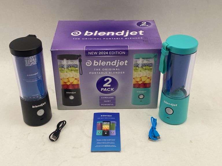 Lot 2 BlendJet 2 Portable Blender 2-Pack, 2024 Edition