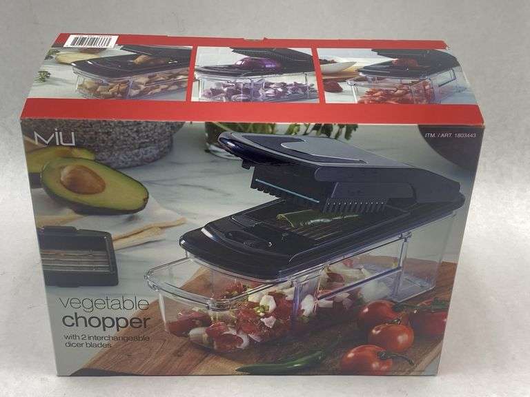 MIU Vegetable Chopper with Interchangeable Blades