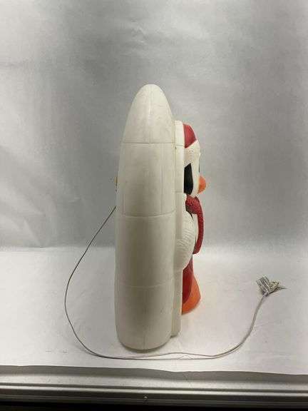 Vintage Christmas Penguin Igloo Blow Mold