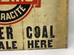 Reading Anthracite Coal Advertising Sign