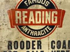 Reading Anthracite Coal Advertising Sign