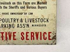 American Poultry & Livestock Protective Service Sign