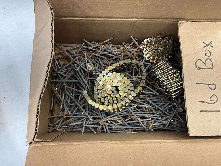 Lot of Various Nails and Fasteners