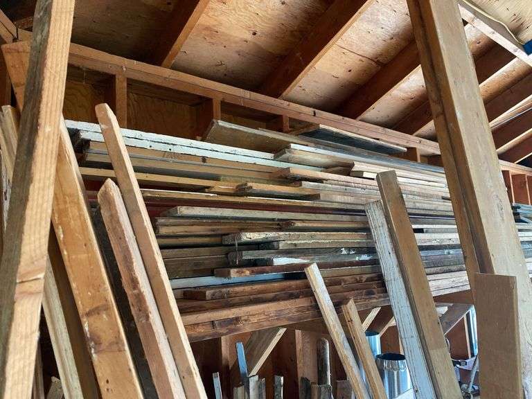 Mixed Lot of Lumber and Wood Scraps