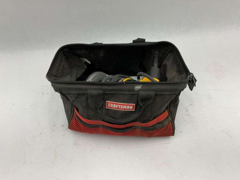 DeWalt Router with Bits and Craftsman Bag
