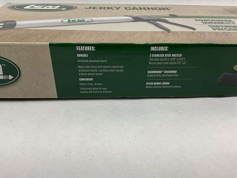 LEM Jerky Cannon Kit with Casings and Seasonings