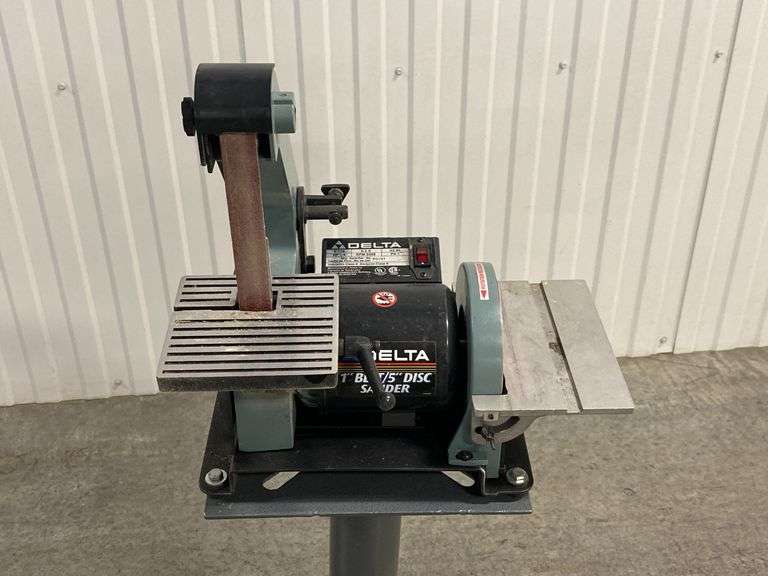 Delta 1" Belt and 5" Disc Sander with Stand and Sanding Belts