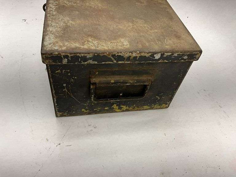 Rustic Metal Storage Box