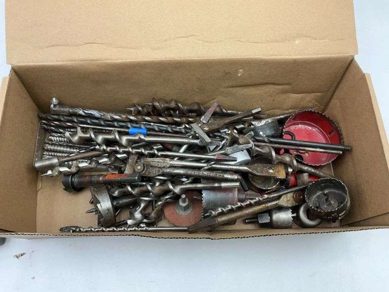Variety of Drill Bits and Hole Saws