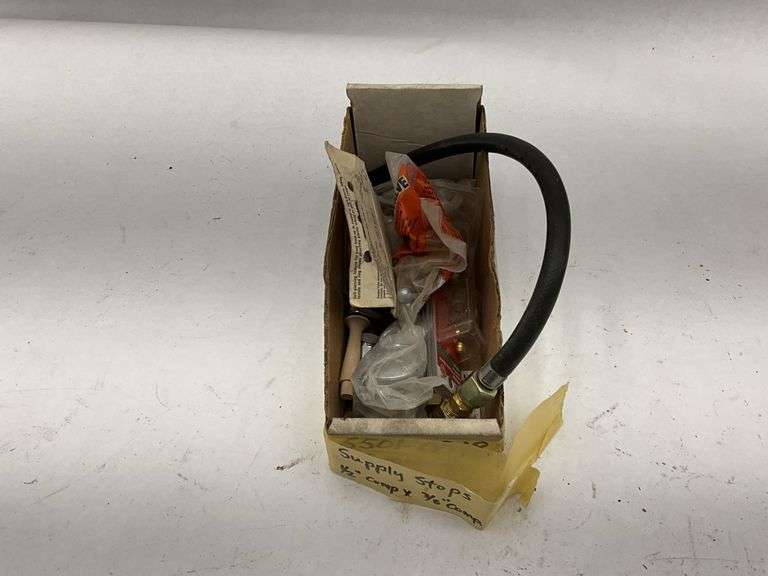 Yellow Hydraulic Bottle Jack with Plumbing Fittings