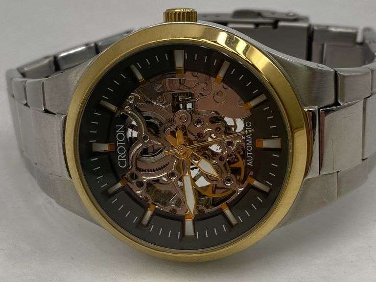 Croton Automatic Skeleton Wrist Watch