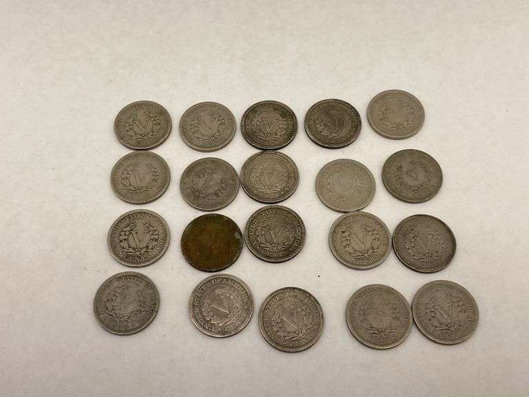 Collection of Liberty Head Nickels - Mixed Dates (1908-1909)