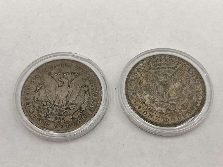 1901 & 1881 Morgan Silver Dollars
