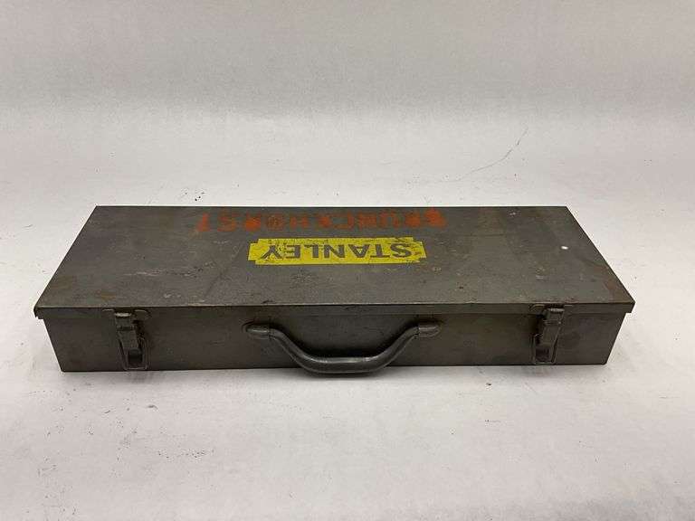 Stanley Metal Tool Box with Window Blind Installation Tools