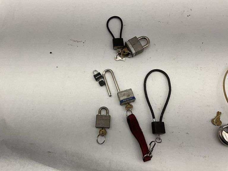 Collection of Various Padlocks and Combination Locks