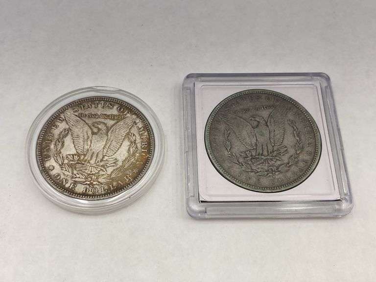 1880-S & 1879-S Morgan Silver Dollars