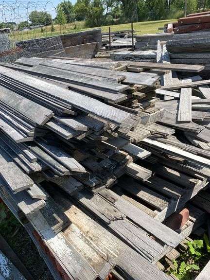 3 Piles Reclaimed Wood Lot - Assorted Sizes and Types Stand Not Included.