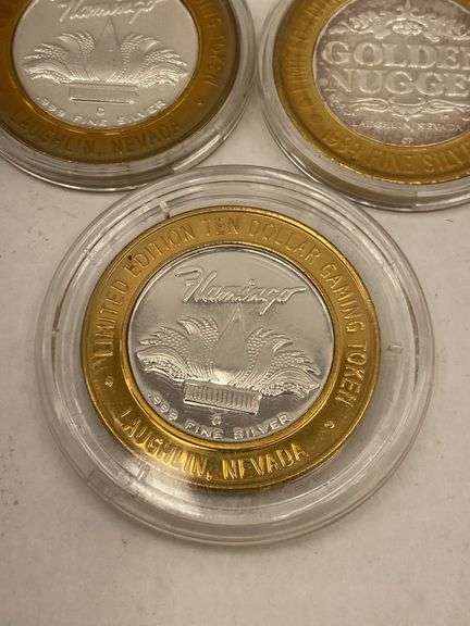 Las Vegas Casino Gaming Tokens .999 Silver Commemorative Set
