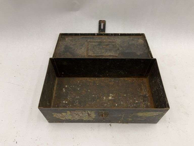 Rustic Metal Storage Box