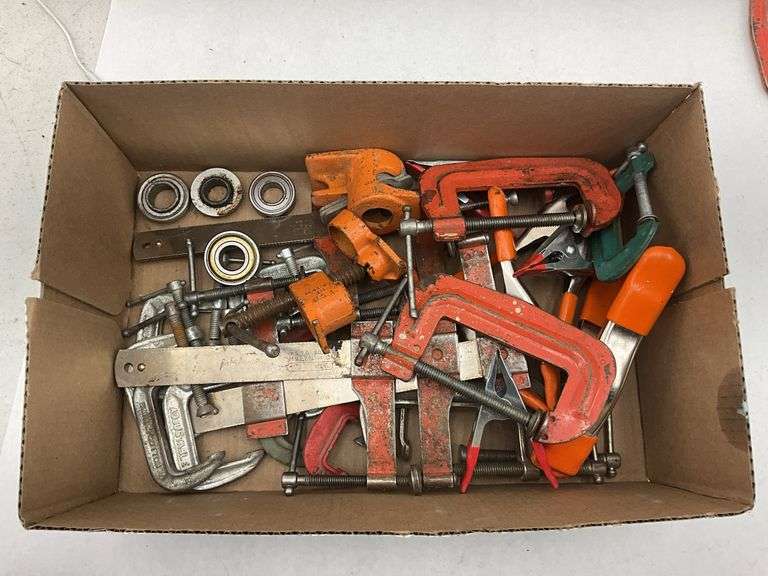 Assorted Clamps - C Clamps, Spring Clamps, and Corner Clamps