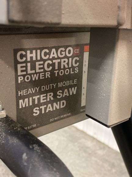 Chicago Electric Heavy Duty Mobile Miter Saw Stand