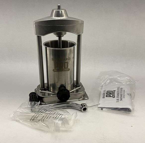 Backyard Pro Butcher Series Manual Vertical Sausage Stuffer - 5 LB Capacity